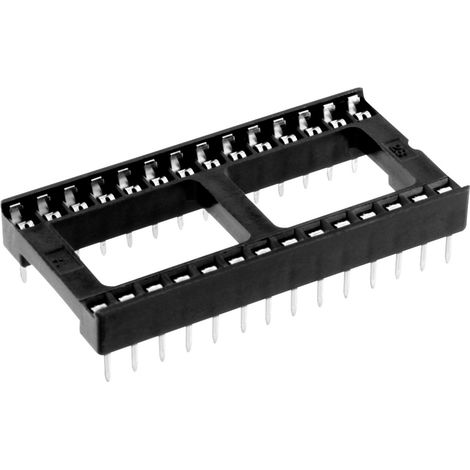 Connfly DS1009-28AT1WS-0A2 Support de circuits intégrés Pas: 2.54 mm Nombre de pôles: 28 1 pc(s) Tub (1/2)