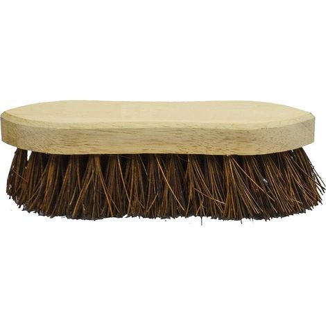Faithfull Hand Scrubbing Brush 200mm (8 inch) Unvarnished Stiff Bristles 1 Pack (1/2)
