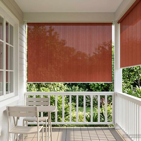 vidaXL Tenda a Rullo Esterno Blocco UV 90% Terracotta 240 x 230 cm (1/5)
