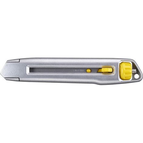 Cutter Stanley Interlock nero 18 mm robusto ed ergonomico
