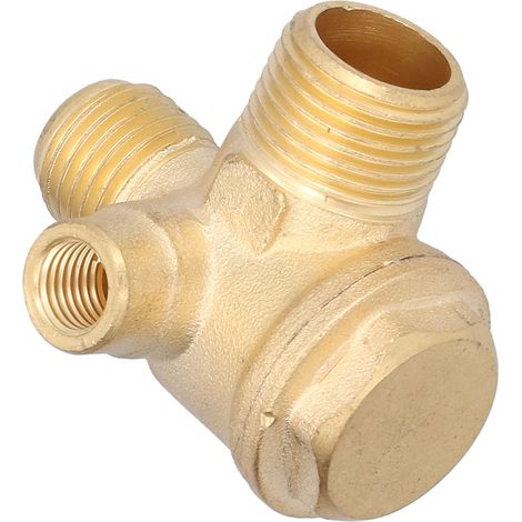 Clapet anti-retour 3 voies en laiton fileté 323, accessoires pour compresseur d'air, 7 mm, 16 mm, 14 mm