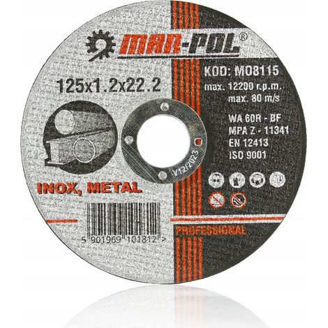 Disque à tronçonner 125 x 1,2 mm M (1/5)