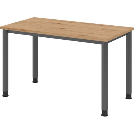 bümö Schreibtisch Serie-H (Mini) Rechteck: 120 x 67,2 cm