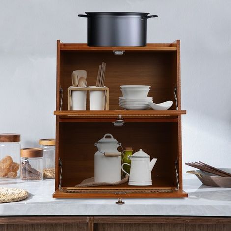 Dustproof Cabinet with Door Waterproof Mini Kitchen Cabinet Storage Cabinet (1/5)