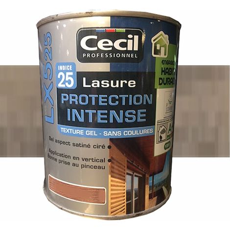 Lasure LX525 Protection Intense CECIL Bois grisé 1 L