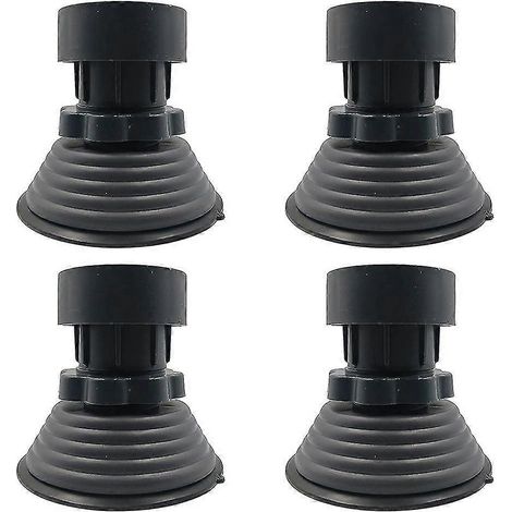 Lot de 4 patins de surélévation pour machine à laver, base réglable en hauteur, patins antidérapants (1/5)