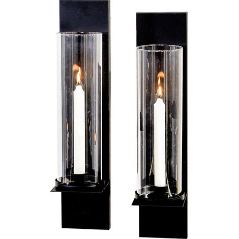 Lampett Wandleuchte, geschmiedet, 2er-Pack, Laternenleuchte, Wandkerzenhalter (1/4)