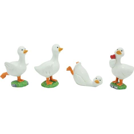 petite figurine de canard en résine, sculpture d'animal amusante pour décoration de cour, patio, pelouse (1/5)