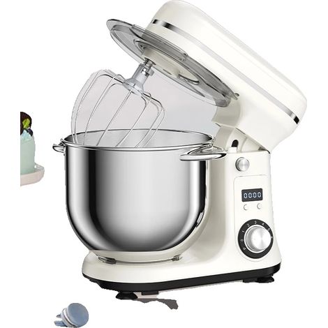 Robot da cucina, controllo a 6 velocità, potenza 1200W, bianco, EU-a (1/2)