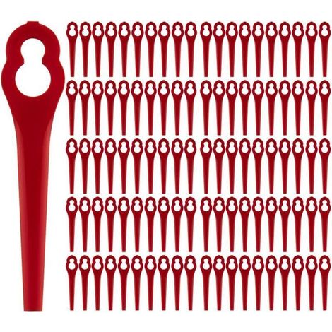 Lames de rechange pour débroussailleuse sans fil – Lot de 100 lames en plastique haute résistance, compatibles Einhell (1/4)