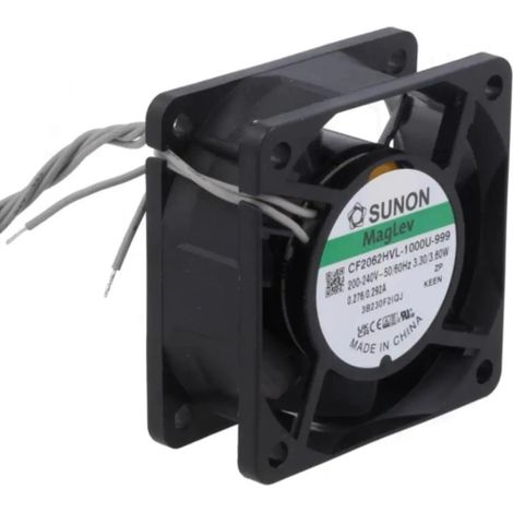 Ventilador 230vac 60x60x25mm 3,5w 2 Cables Vapo Sunon Cf2062hvl-1000u-999