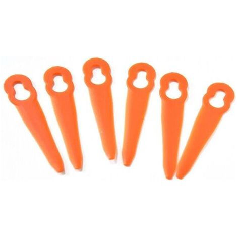 QORVA-100 lames de tondeuse en plastique - Lames de coupe en ABS - Lames en plastique - Ouverture de 1,15 x 0,7 cm - Accessoires de tonte - Coupe-bordures (1/4)