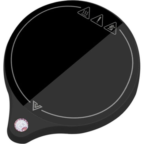 Chauffe-tasse électrique à température constante pour mugs à café, idéal pour la maison, le bureau et les voyages (noir) (1/4)