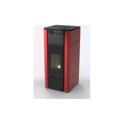 STUFA A PELLET TERMO 'CORVARA 20V' Kw 19,27 - Colore Bordeaux