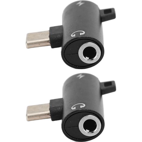 Adattatore per cuffie USB-C, adattatore audio da USB-C a 3,5 mm di alta qualità, ampiamente compatibile con tablet e la maggior parte dei telefoni USB-C, supporta la ricarica.