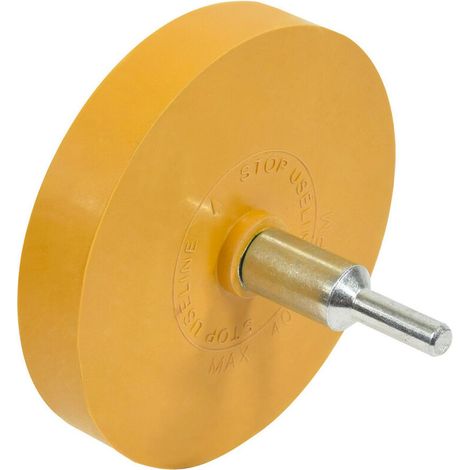 85-mm-Bohrerreiniger – aus Gummi, zum Entfernen von Klebstoffresten – geeignet für elektrische Bohrmaschinen – maximale Drehzahl 4000 U/min