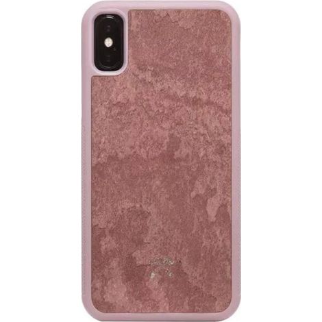 Funda EcoCase para iPhone Xr de la colección Stone de Woodcessories, color rojo cañón sto055