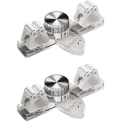 Lot de 2 supports pour balai et serpillière, fixation murale à ventouse sans perçage pour salle de bain, cuisine, bureau (1/5)