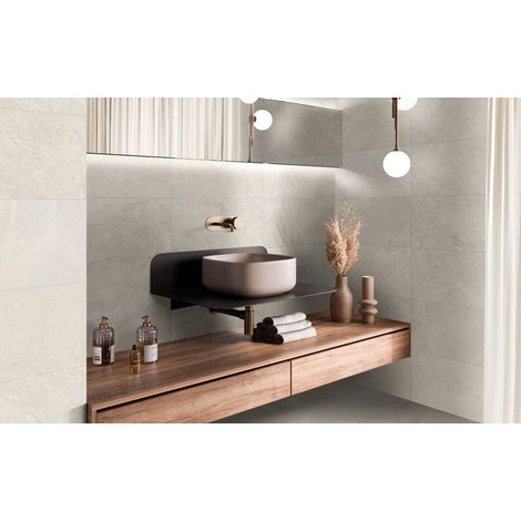 Chambéry – Baldosa porcelánica efecto pizarra · interior y exterior - Mocha - 30x60 cm - Palet completo (1/5)