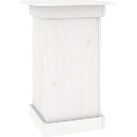 vidaXL Portafiori bianco 40x40x60 cm in Legno Massello di Pino