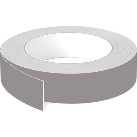 1x Bande de chant ABS sans colle 43 mm x 5 m épaisseur 0,8 mm facile à appliquer bricolage étagère meuble panneau plan de travail bois stratifié, Gris arctique mat (1/3)