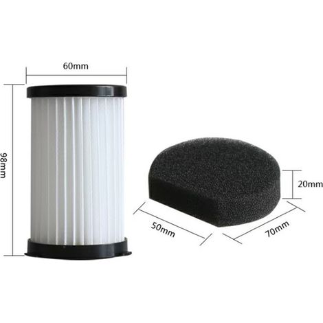 Filtre HEPA pour Aspirateur Balai Sans Fil MOOSOO D600 D601, 1 Filtre et 1 Filtre en Mousse, Accessoires de Remplacement (1/3)