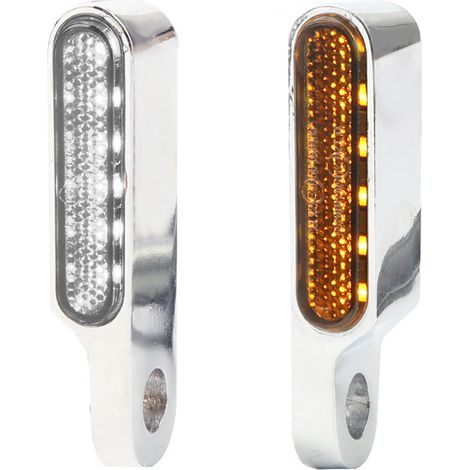 2st Mini clignotants LED pour moto - Clignotants secondaires universels 12V