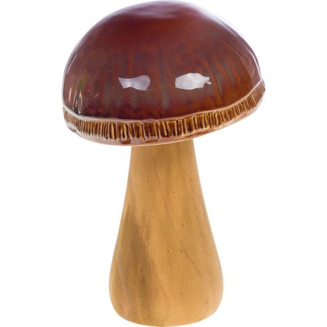 Amadeus - Champignon chalet marron 22 cm (1/2)