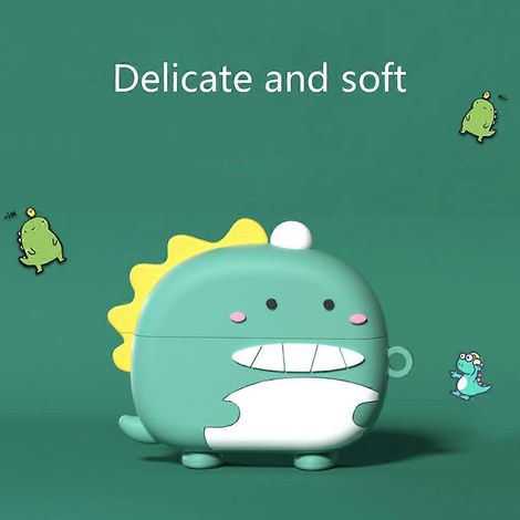 Étui de protection anti-poussière en silicone avec un adorable dinosaure pour Huawei Freebuds-B- (1/4)
