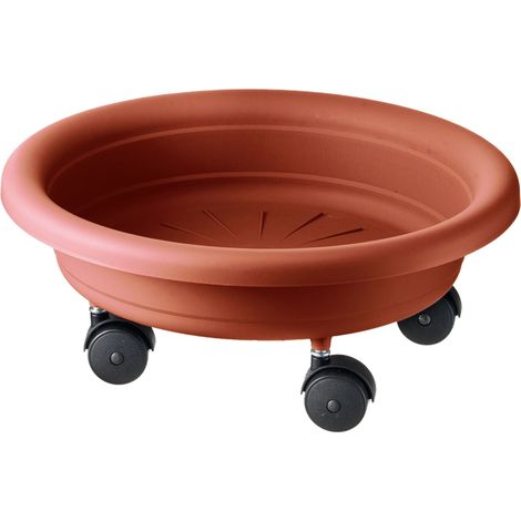 SOTTOVASO LAMPO CON RUOTE D.33 COTTO