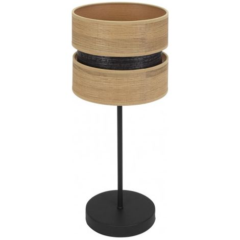 Lampada da Tavolo Colet 1xe14 Nero/Legno Chiaro 43x18x18 Cm