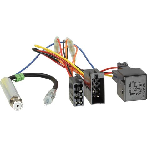 Adaptateur ISO Autoradio compatible avec Audi Seat Skoda VW phantom