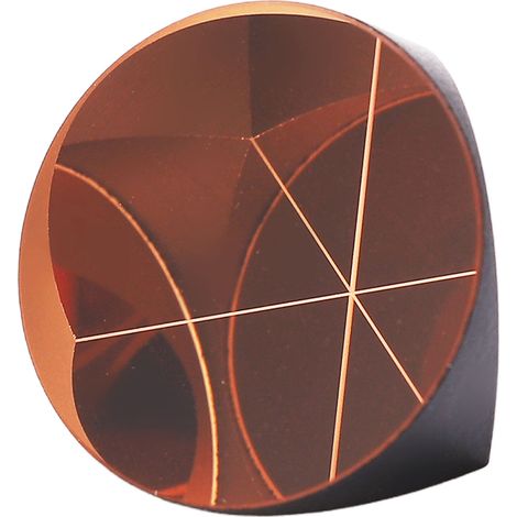 Prisme en coin cubique en verre optique, rétroréflecteur trièdre cuivré, diamètre 17,8 mm, pour mesures optiques (1/5)