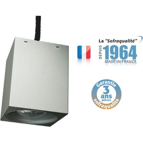 Lampe chauffante suspendue - Infra-rouge - Le carré - 64°C - Sofraca (1/3)