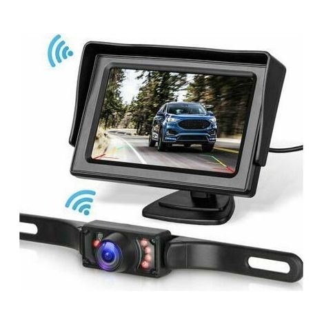 Système de caméra de recul sans fil pour voiture/camionnette/pick-up/camping-car avec écran de 4,3 pouces (1/5)
