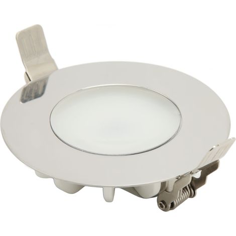Lampe de plafond LED 12V-24V intérieur polyvalent pour camping-car, caravane, yacht, bateau, avec ventilateur d'extraction et lumière bleue 3W. (1/5)
