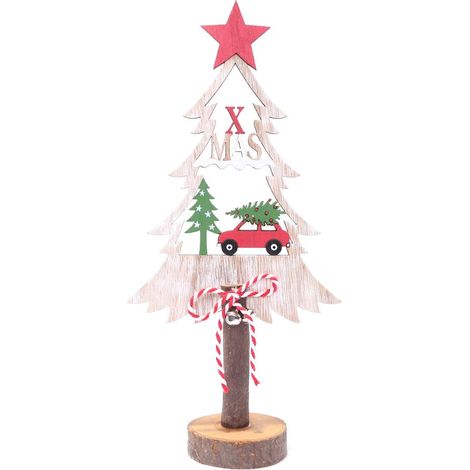 Décoration de Noël en bois sapin XMAS TRADI
