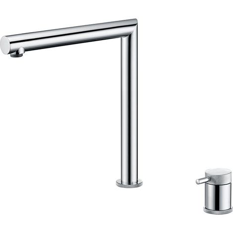 Rubinetto monocomando per cucina  Modello ITACA  Colore grigio  Finitura cromata  [ IMEX® ] (1/5)