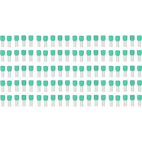 100 Manchons Isolés Ronds à Visser, Connecteur de Câble Électrique AWG 6, Lot de 100 Pièces, Type E16-12 (1/5)