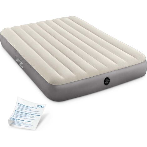 Intex – Matelas gonflable 2 places XL – Technologie Fiber-Tech pour confort accru – Dimensions 152 x 203 x 25 cm – Léger et compact