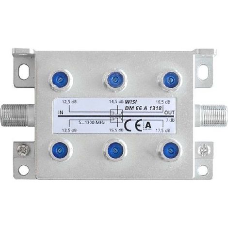 Derivateur 6 sorties etagees - 12.5 db - 17.5 db Wisi DM66A1318