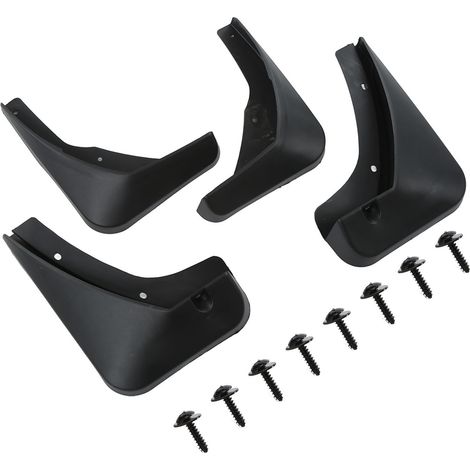 4-teiliger Spritzschutz für Vorder- und Hinterachse, schwarz, kompatibel mit Cadillac XTS 2013–2018, Austauschset (1/5)