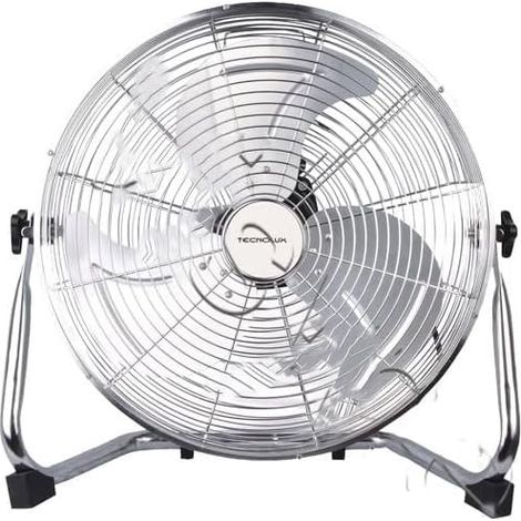 1 Ventilateur Électrique Sol Chrome 40 Cm Design Moderne Intérieur (1/2)