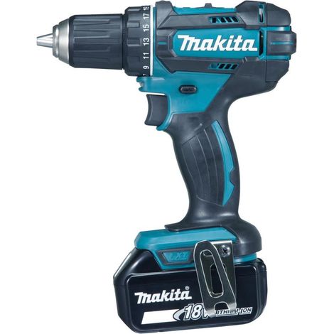 Makita - Taladro atornillador AKU 18V, 2x batería 3,0 Ah, cargador DDF482RFEB (1/2)