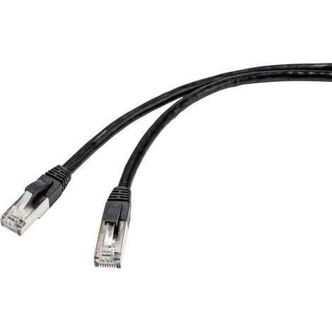 Renkforce RF-4538200 RJ45 Câble réseau, câble patch CAT 6a S/FTP 15.00 m noir adapté pour une utilisation extérieure 1 pc(s) A809772 (1/4)