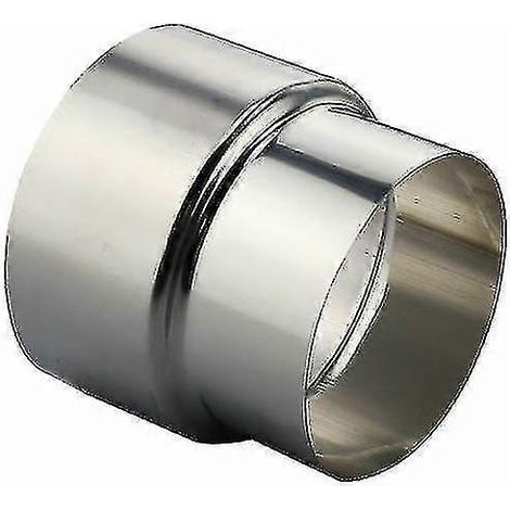 Adaptateur de conduit de cheminée en acier inoxydable - 80 mm / 60 mm (1 pièce) Très bon (1/3)
