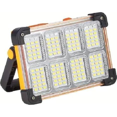 Projecteur LED portable rechargeable – 4 modes d'éclairage – Orientable à 180° –