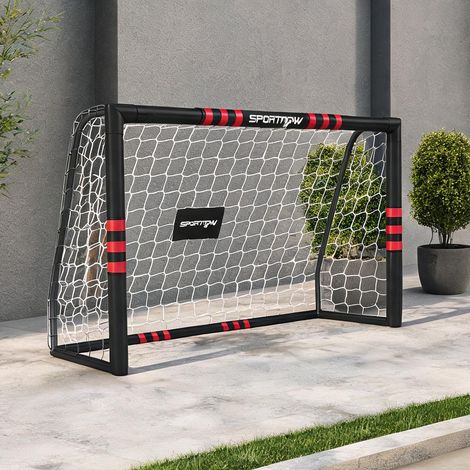 De football pour jardin 1,8 x 1,2 m avec cadre rembourré en métal (1/5)