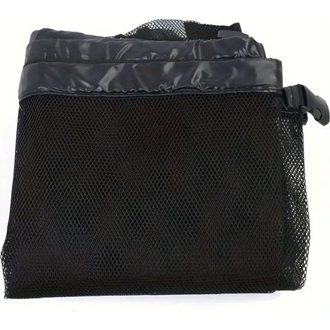 Grand filet suspendu de rangement pour jouets et accessoires de piscine, organisateur mural en polyester, Composition : 40 × 30 × 10 cm, Couleur : noir (1/5)