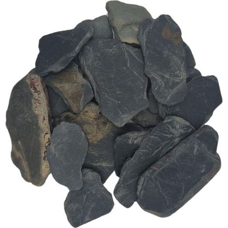BIG BAG de +/- 500 Kg Ardesia Nera (Ardoise Noir) Ø 25/40 mm - Livraison STANDARD (1/4)